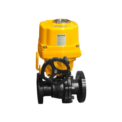 电动碳钢法兰球阀
